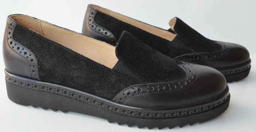 Pantofi Dama Oxford Negri Fara Siret