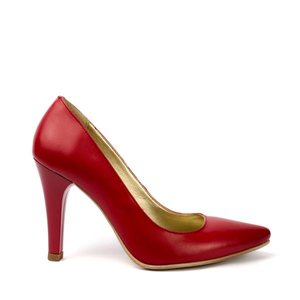 the first fit Normally Pantofi dama stiletto piele naturala rosii Incaltaminte Rico