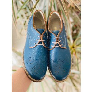 Pantofi dama cu siret albastri