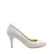 Pantofi dama pumps gri din piele naturala