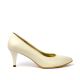 Pantofi dama cu toc mic din piele unt sidef