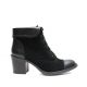 Botine dama negre cu siret 