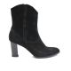 Botine dama elegante piele intoarsa negru