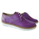 Pantofi dama oxford piele naturala violet