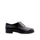 Pantofi dama oxford negri din piele naturala 