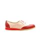 Pantofi dama oxford roz din piele naturala