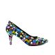 Pantofi dama pumps din piele naturala multicolora