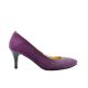 Pantofi dama ascutiti violet cu toc