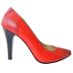 Pantofi dama stiletto piele rosie