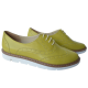 Pantofi dama oxford piele naturala verde lime