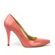Pantofi dama stiletto piele lacuita roz