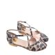 Sandale dama casual piele naturala leopard