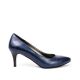 Pantofi dama stiletto cu toc mic bleumarin